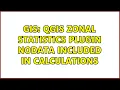 GIS QGis Zonal Statistics Plugin NoData included in Calculations