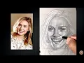Pencil Sketching Elizabeth Olsen - Dynamic Grid Technique