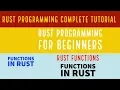 Rust Programming Complete Tutorial For Beginners Functions In Rust Part 10