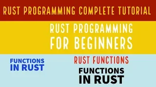 Rust Programming Complete Tutorial For Beginners Functions In Rust Part 10