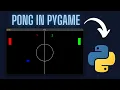 Create PONG in PYGAME in just 10 minutes