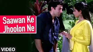saawan ke jhoolon ne full song nigahen mohammad aziz anand bakshi sunny deol sridevi