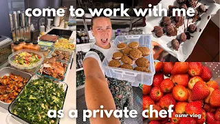 COME TO WORK WITH ME private chef shift
