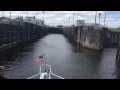Navigating boat lock St Lucie lock