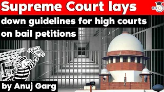 Download Supreme Court lays down guidelines for high courts on bail petitions - Rajasthan Judicial Service MP3