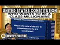 United States Constitution Quiz-Who Wants to Be a Millionaire-style Questions and Answers