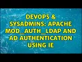 DevOps SysAdmins Apache mod - auth