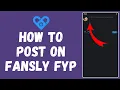 How to Post on Fansly FYP 2024 Fansly Tutorial