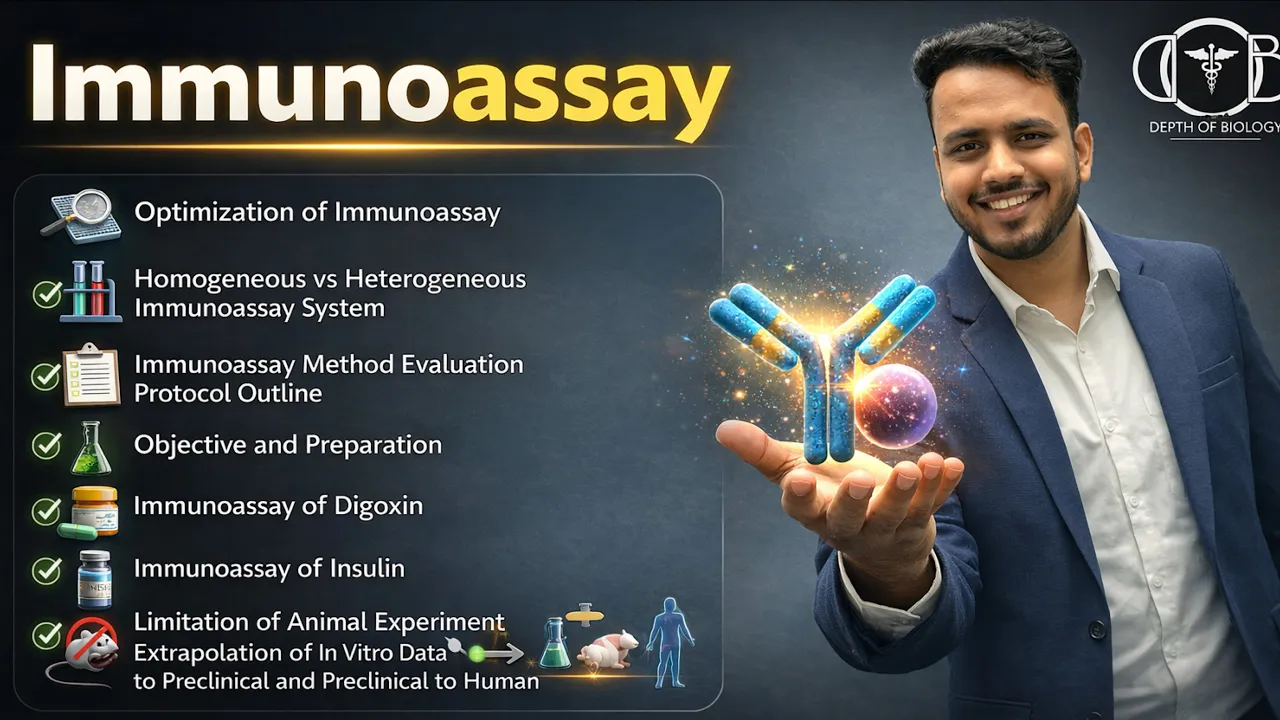 Immunoassay | Heterogenous or homogeneous immunoassay | immunoassay for Digoxin & Insulin | Unit 5