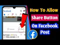 Download Lagu How To Allow Share Button On Facebook Post 2022|| Enable  Share Button on Facebook