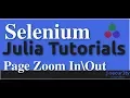 Selenium Julia Tutorials - Page Zoom In and Out