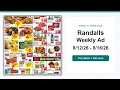 Randalls Weekly Ad 26 - 26 Best Deals