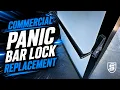 Commercial Panic Bar Lock Replacement High-Security Cylinder Installation