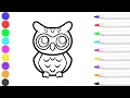 Owl - Coloring Pages How To Color Draw Apple Pencil Ipad