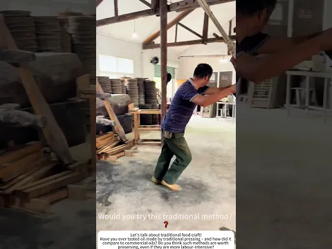 Traditional Oil Pressing – Ancient Craft, Liquid Gold ⚙️