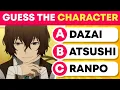 CAN YOU GUESS BUNGO STRAY DOGS CHARACTER QUIZ ANIME CHALLENGE