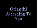 Orianthi According To You Lyrics