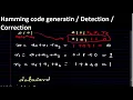 Hamming code generation Error detection Error Correction in computer Network Part-I
