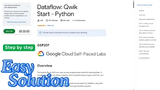 Dataflow Qwik Start - Python