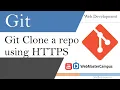 Git Clone a repository using HTTPS