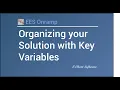 Organizing your Solution with Key Variables
