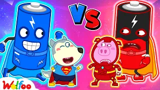 Which Superhero Battery Is The Best Wolfoo Kids Stories WolfooCanadaKidsCartoon 