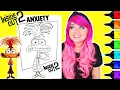 Coloring Inside Out 2 Anxiety Disney Pixar Coloring Page Ohuhu Art Markers