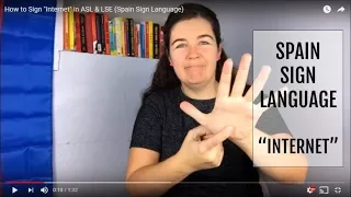 How to Sign Internet in ASL LSE Spain Sign Language