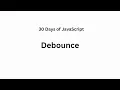 Debounce - 2627 Leetcode problem