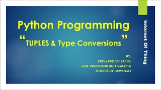 Python Programming Tuples Type Conversion