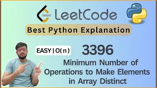 Leetcode 3396 Minimum Operations to Make Array Elements Unique Python Intuition Code