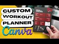 How to Create a PRINTABLE WORKOUT PLANNER Using Canva