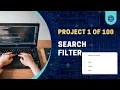 Project 1 of 100 Search product list filter using HTML javascript filter list using title