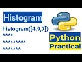 How to Create a histogram from a given list of integers in Python