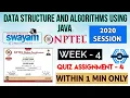 Data Structure and algorithms using Java - NPTEL WEEK 4 QUIZ ASSIGNMENT SOLUTION