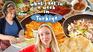 what i eat in a week at my annes house in turkey 