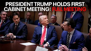 President Trump holds first cabinet meeting