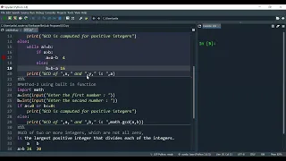 Greatest Common Divisor - Python Code