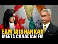 Lagu Geweldig! Minister van Buitenlandse Zaken Jaishankar ontmoet de Canadese minister van Buitenlands...