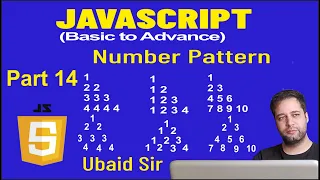 Number Pattern Program in Javascript Number Pyramid Pattern in Javascript