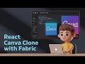 Build a React js Canva Clone Image Canvas Editor in Browser Using Fabric js Library in TypeScript