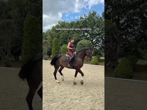 5yo ➡️ 8yo 🐴 it’s progress not perfection! #equestrian #dressage