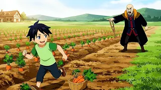 حرامي الجزر😂طفل امتلك قوه مهوله ولكنه قرر يبقا حرامى الجزر والبطاطس 😂ملخص انمى كامل