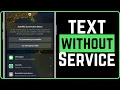 How To Send iPhone Text Messages Without Cellular Or WiFi - No Service Calling