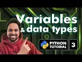 3 Python Tutorial for Beginners Variables and Data Types