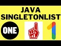 JAVA SINGLETONLIST EXAMPLE CODE DEMO WHEN TO USE JAVA SINGLETONLIST CODE DEMO InterviewDOT
