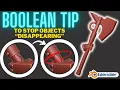Boolean Tip for Blender - Stop your objects disappearing