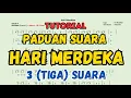 Tutorial Paduan Suara HARI MERDEKA 3 suara - 17 Agustus - Lagu Kemerdekaan
