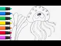 Jellyfish - Coloring and Drawing for Kids