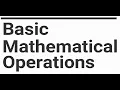 Basic Mathematical Operations in BlueJ Java Program